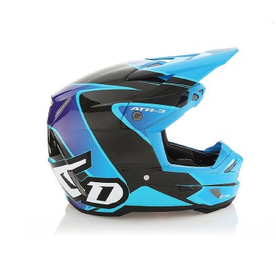 Crosshjälm 6D ATR-3Y 2025 Wave Gloss Helmet, CYAN BLUE PURPLE
