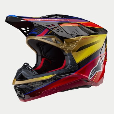 Crosshjälm Alpinestars Hjälm S-M10 2206 ERA Guld