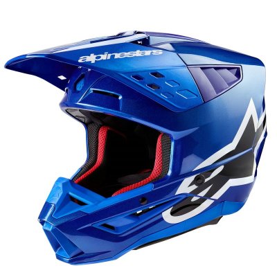 Crosshjälm Alpinestars Hjälm S-M5 2206 Corp Blå