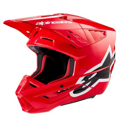 Crosshjälm Alpinestars Hjälm S-M5 2206 Corp Stark Röd