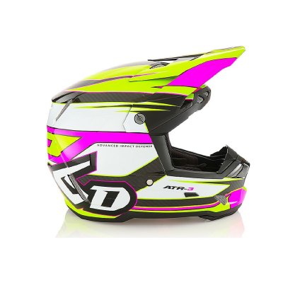 Crosshjälm ATR-3 2025 Hyper Gloss Helmet, Neon Pink Yellow