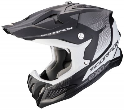 Crosshjälm SCORPION MX VX-22 AIR Attis matt svart/silver