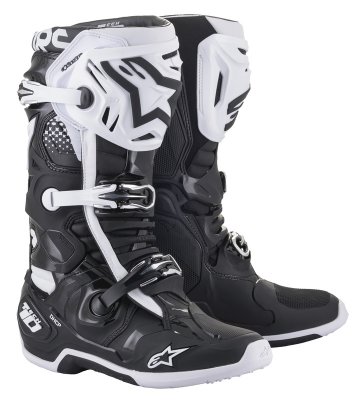 Crossstövlar Alpinestars Stövel Tech 10 Svart/Vit