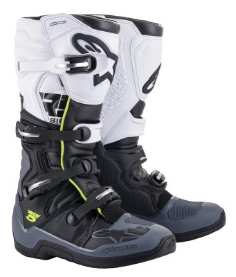 Crossstövlar Alpinestars Stövel Tech 5 Svart/Vit/Grå