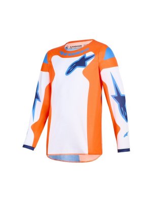 Crosströja 2026 Alpinestars Youth Fluid Grid Orange/UCLA Blå