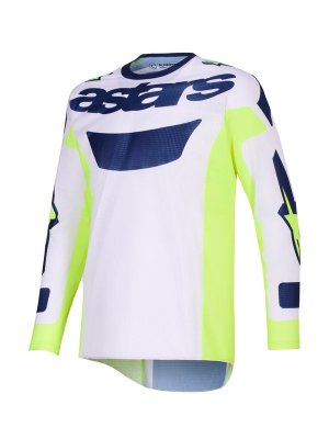 Crosströja Alpinestars 2026 Racer Air Riway Grå/Fluo Gul/Blå
