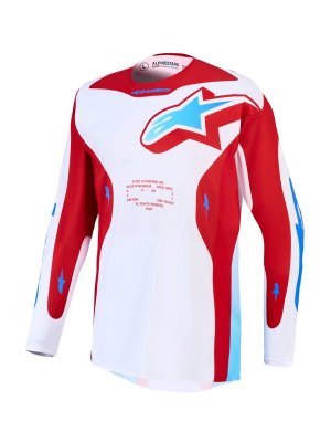 Crosströja Alpinestars 2027 Racer Hunt Röd/UCLA Blå