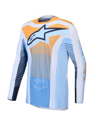 Crosströja Alpinestars 2027 Techstar Maven Blå/Tangerine/Svart