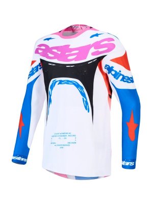 Crosströja Alpinestars Supertech Dyna Vit/Blå/Svart/Lila