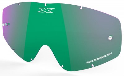 EKS GO-X Anti-Fog Lens, Clear, Green/Mirror