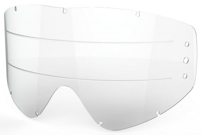 EKS GO-X Zip Off Anti-Fog Rain Lens, Clear