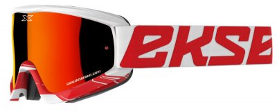 EKS Gox Crossfade Goggle - White/Red