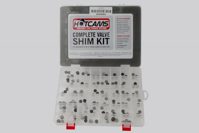 Hot Cams, Shims kit, 1,20mm-3,50mm, totalt 141 shims., 9,48mm