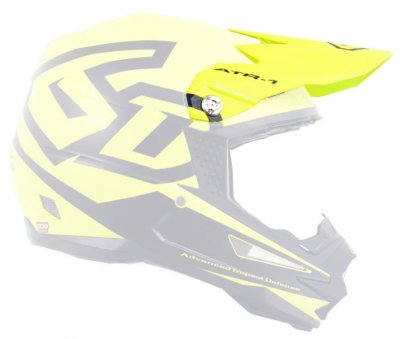 Hjälmskärm 6D ATR-1 Visor Macro Yellow