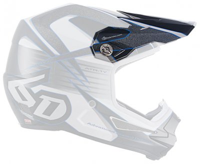 Hjälmskärm 6D ATR-1Y Visor Avenger White/Blue