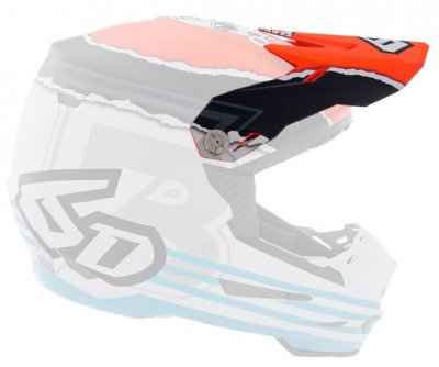 Hjälmskärm 6D ATR-2Y Visor Danger Boy Orange Blue