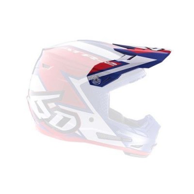 Hjälmskärm 6D ATR-2Y Visor Strike Red White Blue