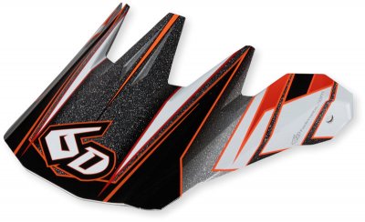 Hjälmskärm 6D Rush Visor Orange/Black