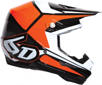 Hjälmskärm 6D Tech Visor Orange/Black