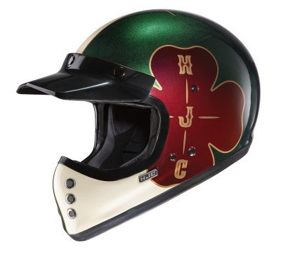 HJC Hjälm V60 Opera Grön/Vit MC4