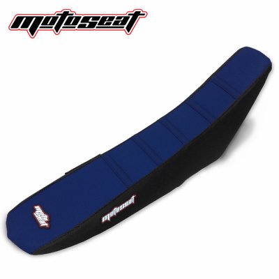 Moto Seat, Ribbat Överdrag, SVART BLÅ, Husqvarna 20-23 EE 5, 18-23 TC 50