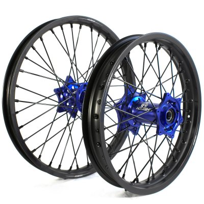 Holeshot, Komplett Hjulset, 1,85/1,60, 16/19", BAK FRAM, MATT SVART BLÅ, KTM 21-24 85 SX, Husqvarna 21-24 TC 85, GasGas 21-24 MC