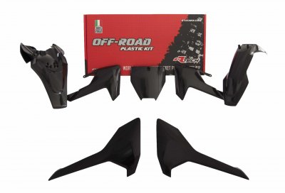 Rtech, Plastkit, SVART, Husqvarna 17-23 TC 65