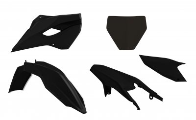 Rtech, Plastkit, SVART, Husqvarna 14-15 FC 450, 14-15 FC 250, 14-16 TC 250, 14-15 FC 350, 14-15 TC 125
