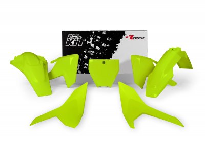 Rtech, Plastkit, NEON GUL, Husqvarna 16-18 FC 450, 16-18 FC 250, 17-18 TC 250/TC 300, 16-18 FC 350, 16-18 TC 125