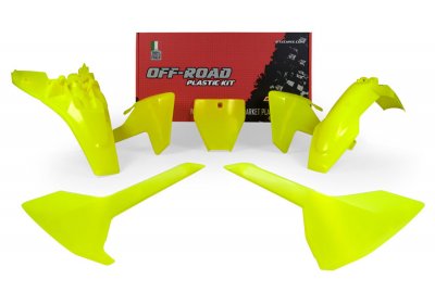 Rtech, Plastkit, NEON GUL, Husqvarna 20-24 TC 85, 18-19 TC 85 (17/14)/TC 85 (19/16)