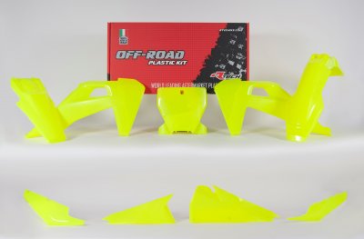 Rtech, Plastkit, NEON GUL, Husqvarna 19-22 FC 450, 19-22 FC 250/TC 250, 19-22 FC 350, 19-22 TC 125, 19 TC 300