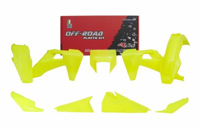 Rtech, Plastkit, NEON GUL, Husqvarna 20-23 FE 450, 20-23 FE 250, 23 TE 250/TE 150/TE 300, 20-22 TE 250i/TE 150i/TE 300i, 20-23 F