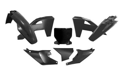 Rtech, Plastkit, SVART, Husqvarna 26 FC 450, 25 FC 450, 25-26 FC 250, 25-27 TC 250, 25 FC 350/TC 150/TC 300, 25-27 TC 125
