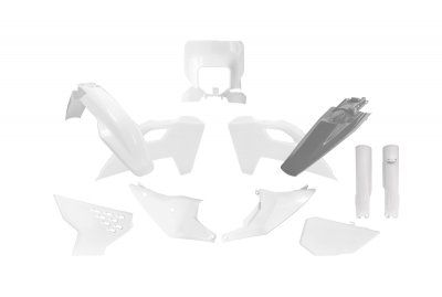 Rtech, Plastkit, O.E.M VIT GRÅ, Husqvarna 24-25 FE 450, 24-25 FE 250/TE 250/FE 501/TE 150/TE 300, 24 FE 350, 25 FE 350