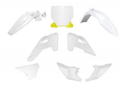 Rtech, Plastkit, O.E.M VIT GUL, Husqvarna 25-27 TC 85