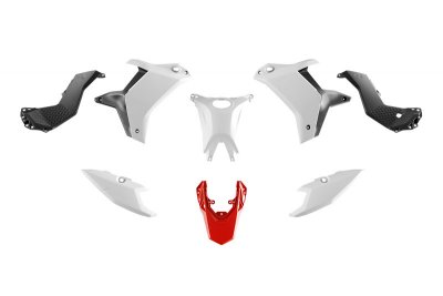 Rtech, Plastkit Revolution, VIT RÖD GRÅ, Yamaha 25-26 TÉNÉRÉ 700