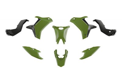 Rtech, Plastkit Revolution, SVART GRÖN, Yamaha 25-26 TÉNÉRÉ 700