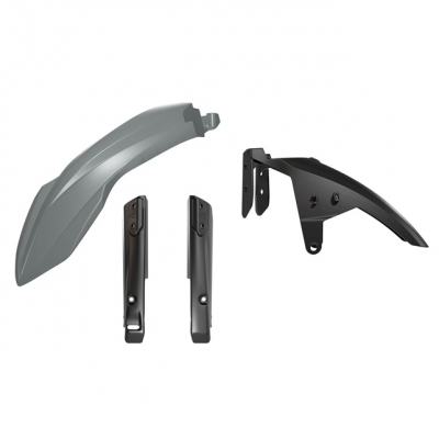 Rtech, Hög Framskärm Kit + Gaffelbensskydd, GRÅ, Yamaha 19-26 TÉNÉRÉ 700