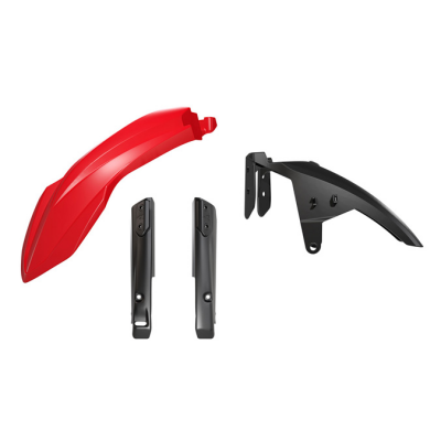 Rtech, Hög Framskärm Kit + Gaffelbensskydd, RÖD, Yamaha 19-26 TÉNÉRÉ 700