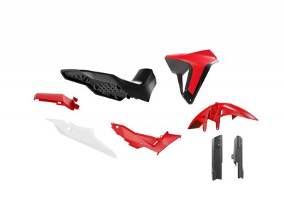 Rtech, Plastkit Revolution, SVART VIT RÖD, Honda 23-25 XL750 TRANSALP