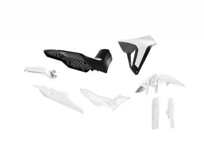 Rtech, Plastkit Revolution, SVART VIT, Honda 23-25 XL750 TRANSALP