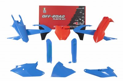 Rtech, Plastkit, ORANGE BLÅ, KTM 18-24 85 SX, GasGas 21-24 MC 85