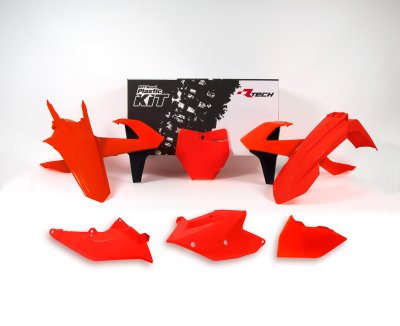 Rtech, Plastkit, NEON ORANGE, KTM 16-18 450 SX-F, 17-18 250 SX, 16-18 250 SX-F, 16-18 350 SX-F, 16-18 125 SX/150 SX