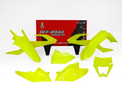 Rtech, Plastkit, NEON GUL, KTM 17-19 450 EXC-F, 18-19 250 EXC TPI/300 EXC TPI, 17 250 EXC/300 EXC, 17-19 250 EXC-F, 17-19 350 EX