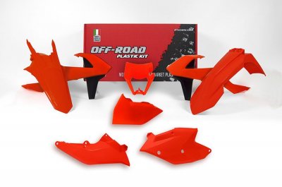 Rtech, Plastkit, NEON ORANGE, KTM 17-19 450 EXC-F, 18-19 250 EXC TPI/300 EXC TPI, 17 250 EXC/300 EXC, 17-19 250 EXC-F, 17-19 350