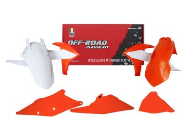 Rtech, Plastkit, O.E.M VIT ORANGE, KTM 20-23 450 EXC-F, 20-22 250 EXC TPI/150 EXC TPI/300 EXC TPI, 23 250 EXC/150 EXC/300 EXC, 2