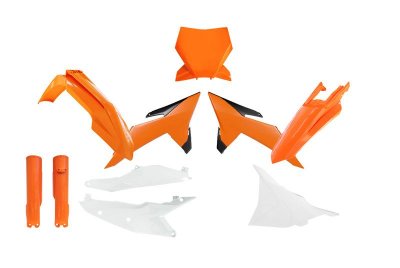 Rtech, Plastkit, O.E.M VIT ORANGE, KTM 25 450 SX-F, 25-26 250 SX, 25 250 SX-F, 25 350 SX-F, 25 125 SX/150 SX/300 SX