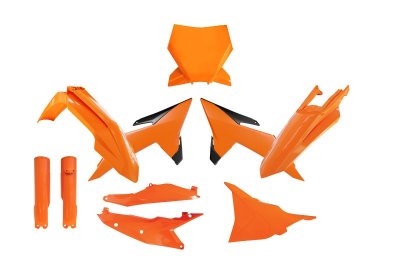 Rtech, Plastkit, ORANGE, KTM 25-27 450 SX-F, 25-27 250 SX, 25 250 SX-F/300 SX, 25-27 350 SX-F, 25-27 125 SX, 25-26 150 SX, 27 30