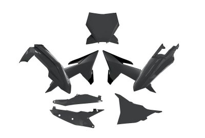 Rtech, Plastkit, SVART, KTM 25 450 SX-F, 25-26 250 SX, 25 250 SX-F, 25 350 SX-F, 25 125 SX/150 SX/300 SX