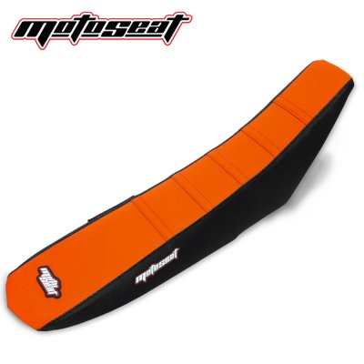 Moto Seat, Ribbat Överdrag, ORANGE SVART, KTM 04-12 85 SX